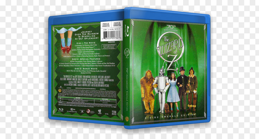The Wonderful Wizard Of Oz Blu-ray Disc Green Emerald PNG
