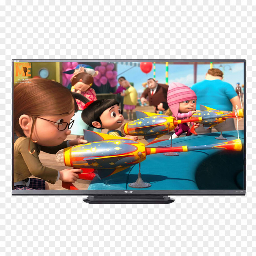 4-core CPU LCD Screen TV Lucy Wilde Despicable Me 3D Film PNG