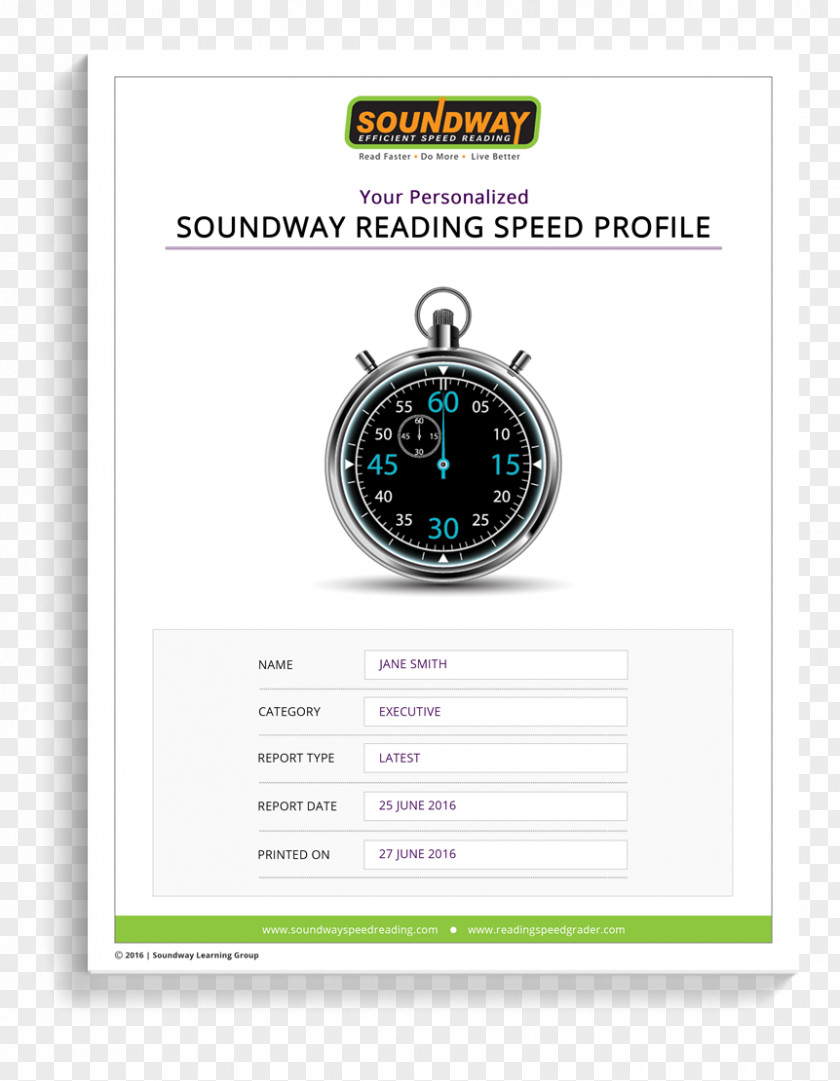 Coverpage Speed Reading Test Elementary School Student PNG