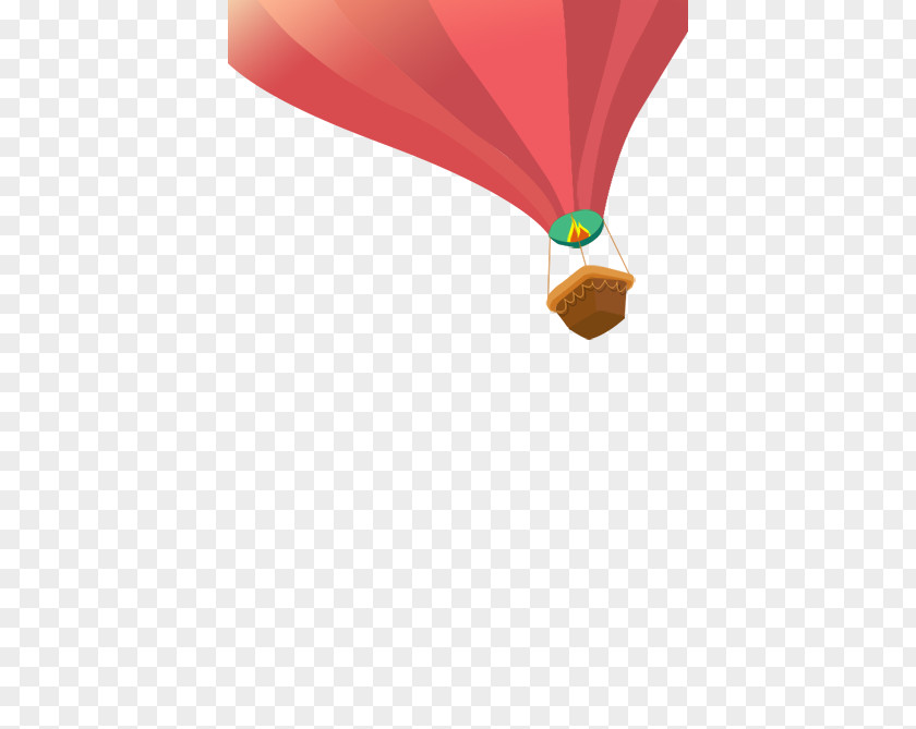Red Hot Air Balloon PNG