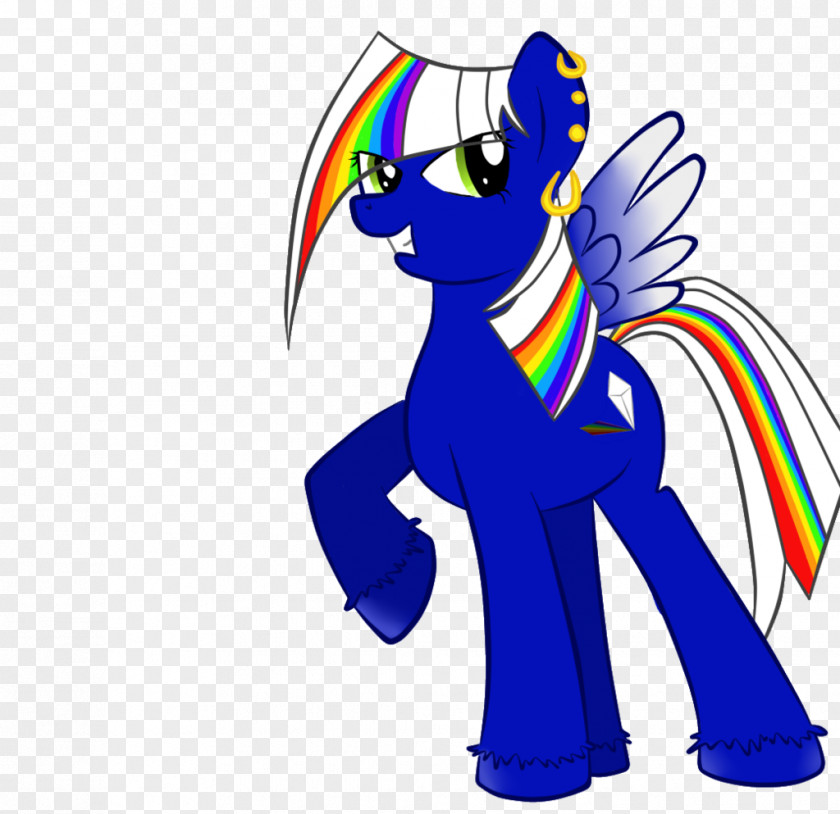 Spectrum Horse Character Cartoon Clip Art PNG