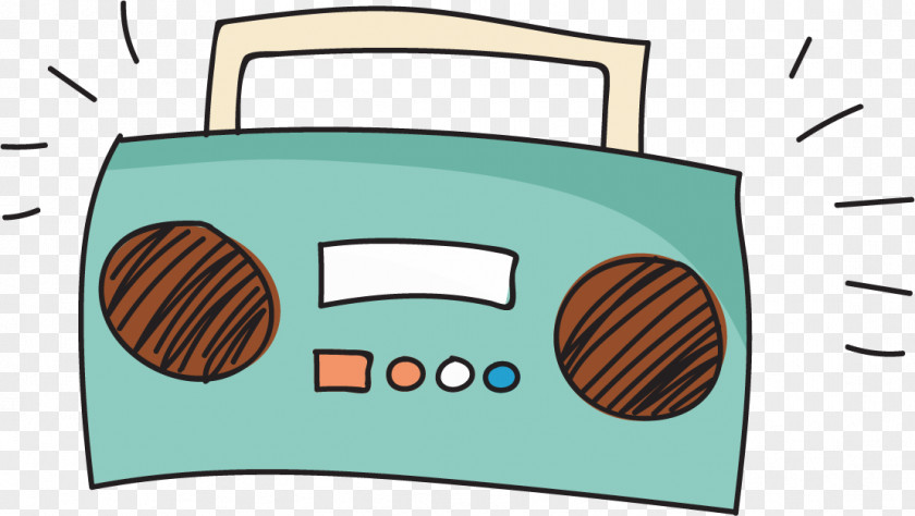 Vector Cartoon Radio Clip Art PNG