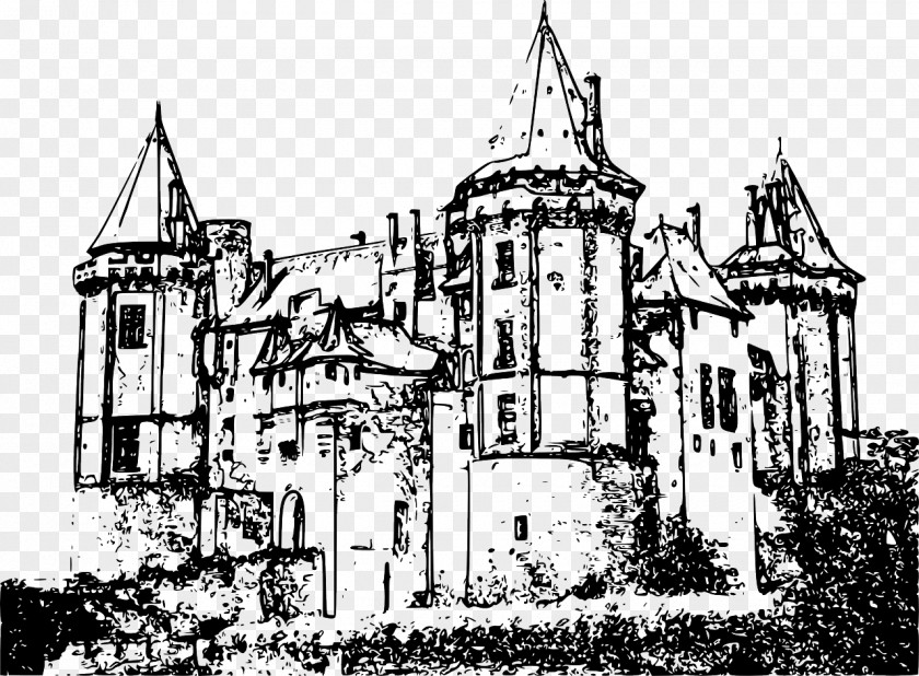Castle Manor House Drawing Clip Art PNG