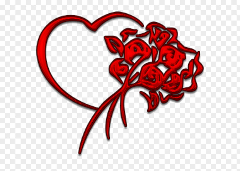 Heart Rose Clip Art PNG