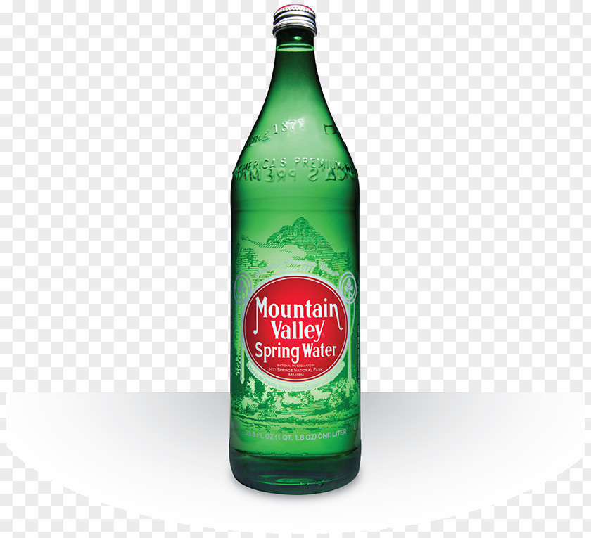 Mountain Spring Water Glass Bottle Valley Beer Bottled PNG