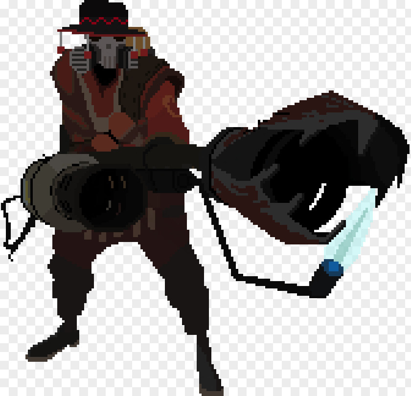 Pyro Team Fortress 2 Cave Story Pixel Art PNG