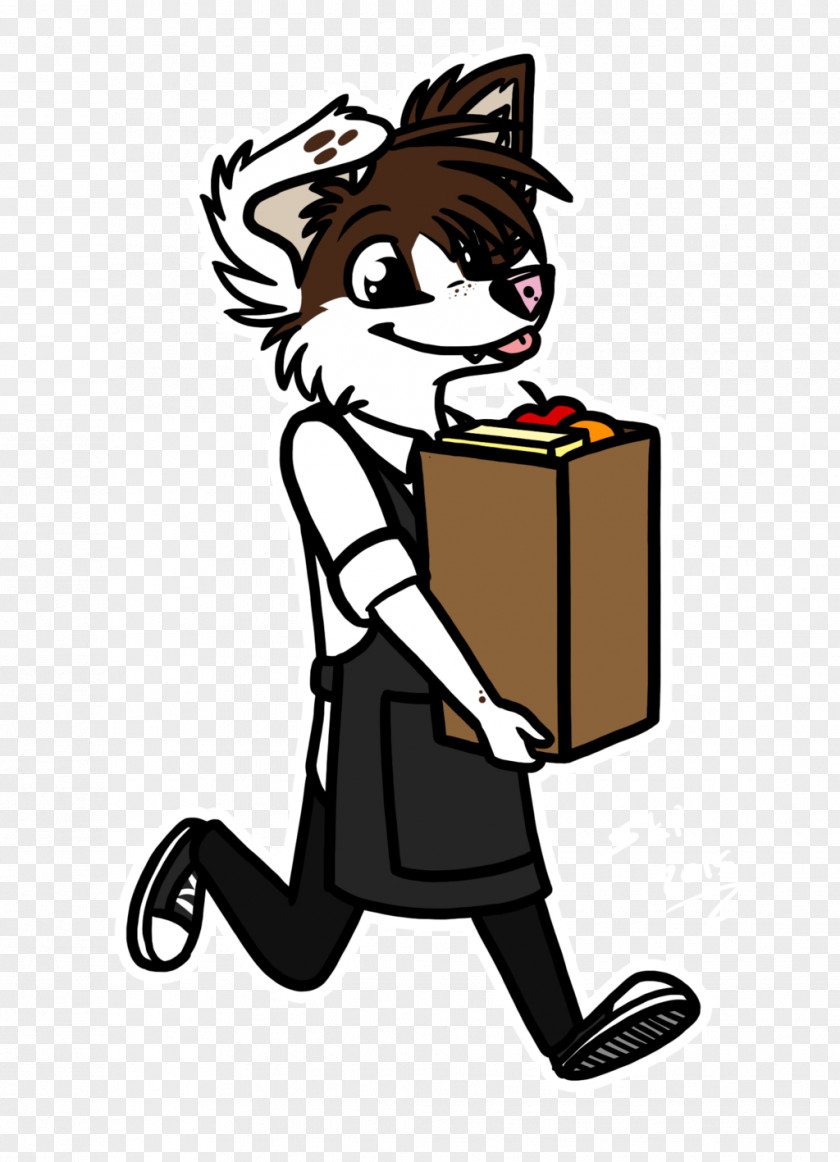 Grocery Clerk Cat Clip Art Illustration Shoe Cartoon PNG