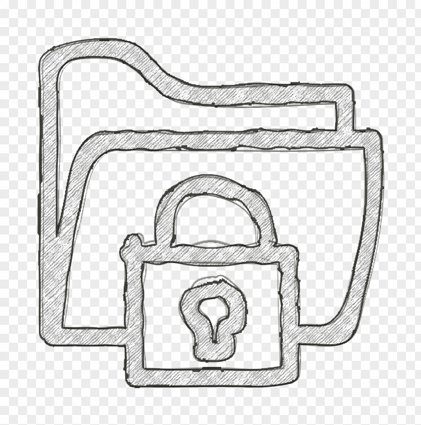 Line Art Hardware Accessory Folder Icon PNG