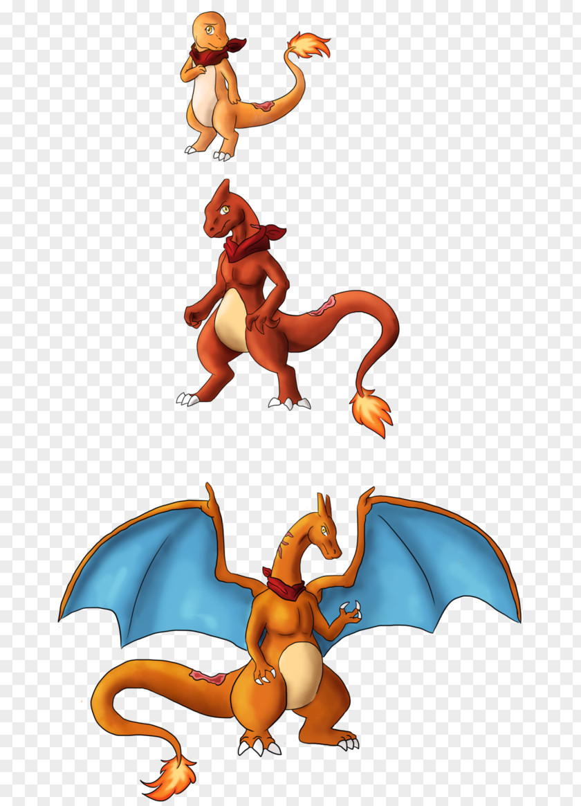 Vitality Charmander Evolution Charmeleon Charizard Velociraptor PNG