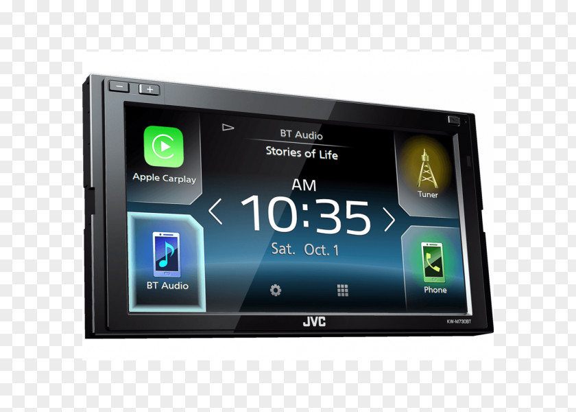 Car Audio JVC KW-V830BT Vehicle ISO 7736 CarPlay PNG