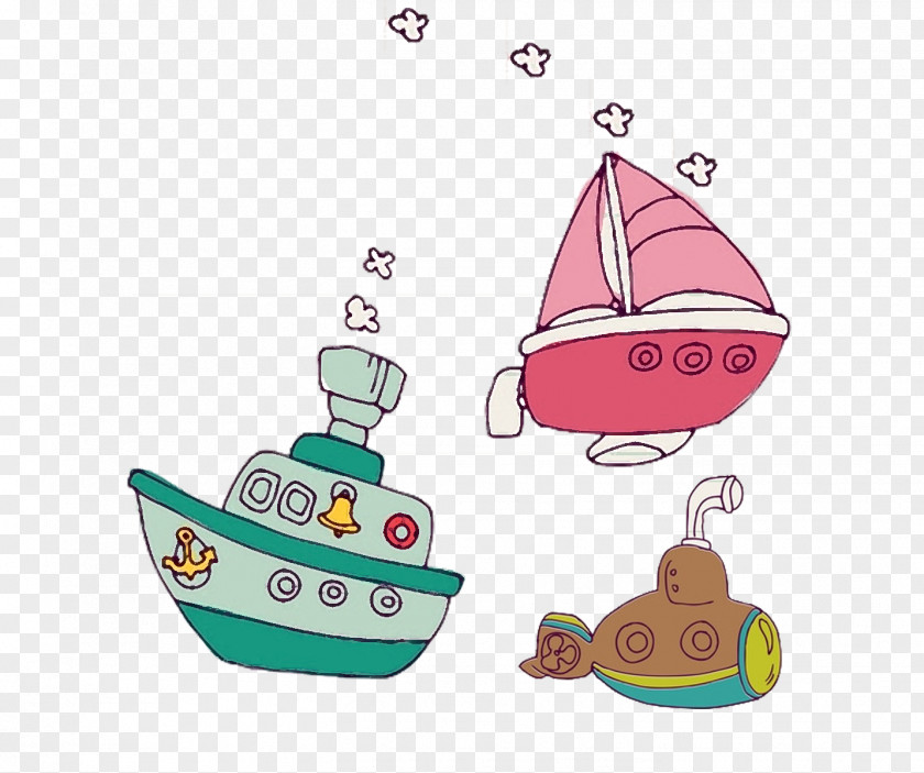 Cartoon Toy Boats Ship Clip Art PNG