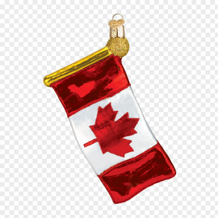 Hand-painted Birds Christmas Ornament Flag Of Canada Decoration PNG