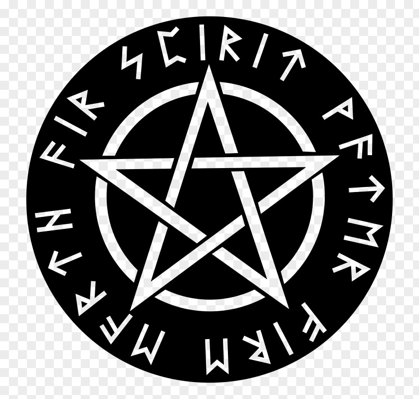 Hand-painted Star Wicca Pentagram Pentacle Modern Paganism Clip Art PNG