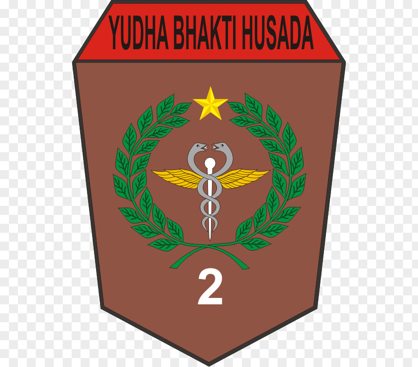 Logo Rumah Sakit Batalyon Kesehatan 2/Kostrad Emblem Malang PNG