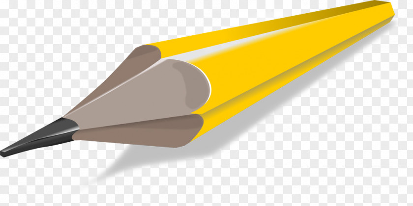 Yellow Pencil Drawing Clip Art PNG