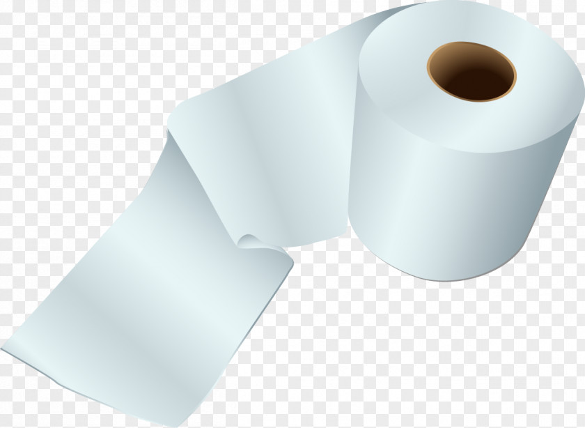 A Roll Of Toilet Paper Vector Material Angle Cylinder PNG