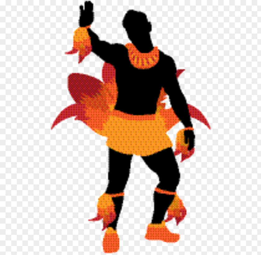 Dance Dancer Background Orange PNG