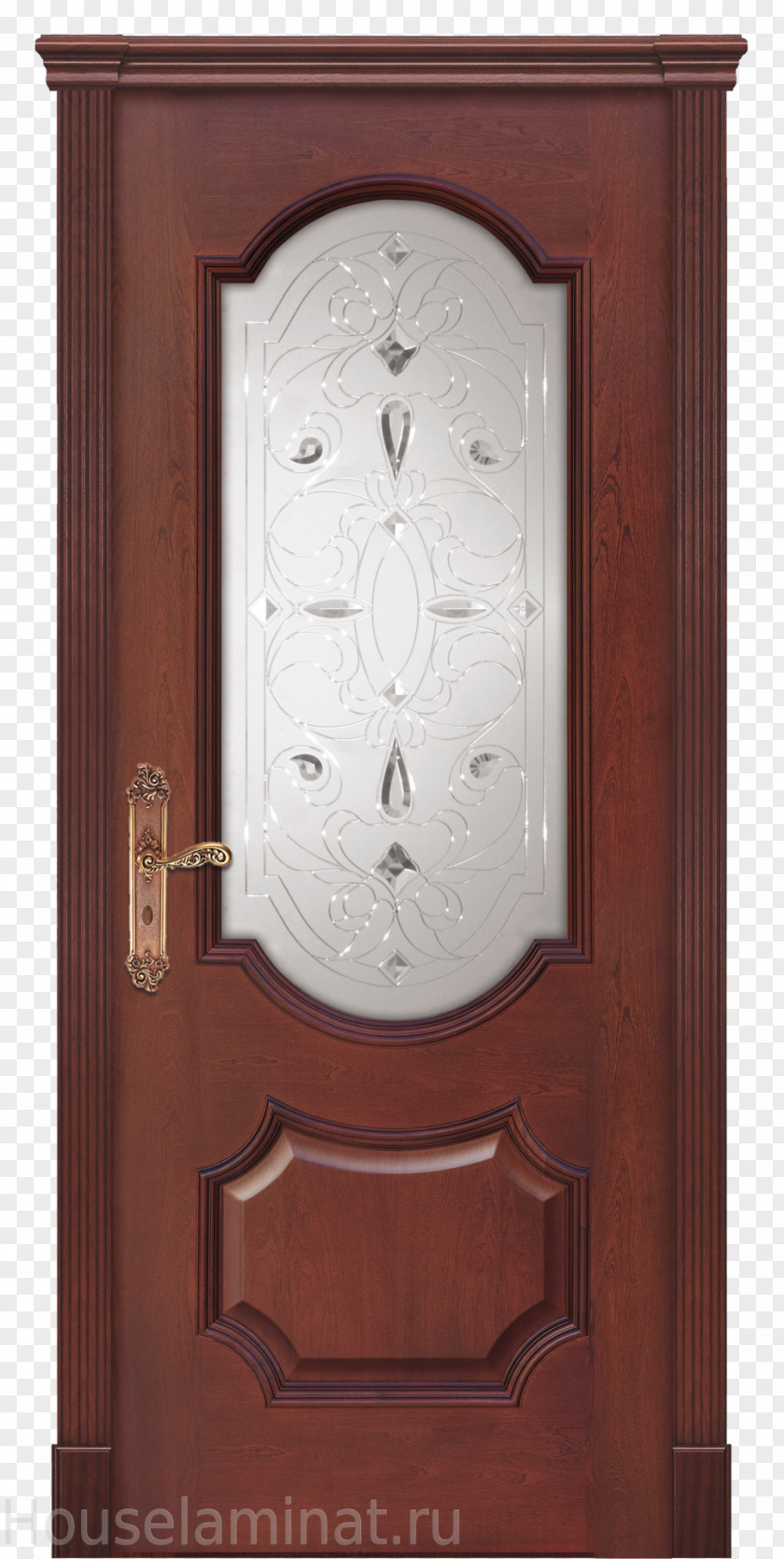 Door Milano Doors Geneva Wood Stain Mahogany PNG