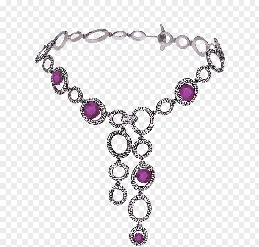 Jewellery Amethyst Necklace Bracelet Purple PNG