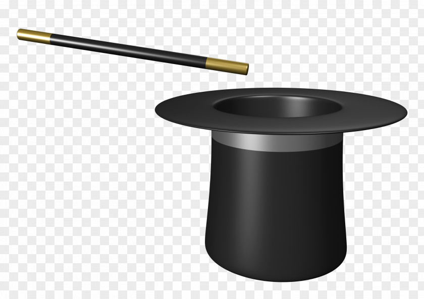 Magician Hat With Wand Magic Hat-trick PNG