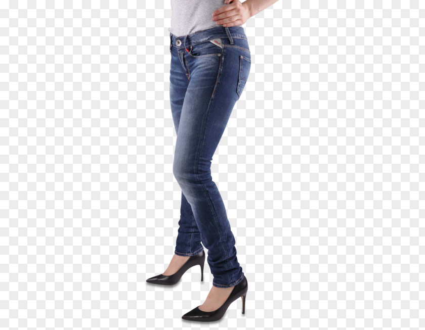 Slim Woman Jeans Denim Waist PNG