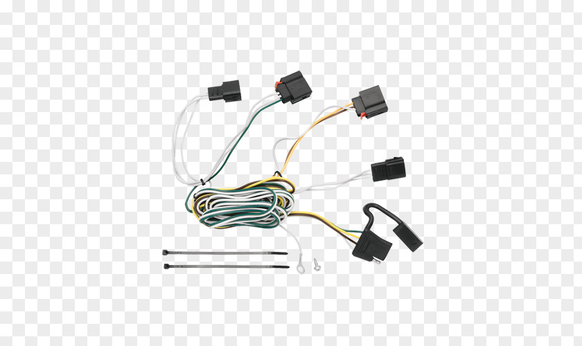 Flat Ball Hitch Electrical Cable Connector Wires & Car Tow PNG