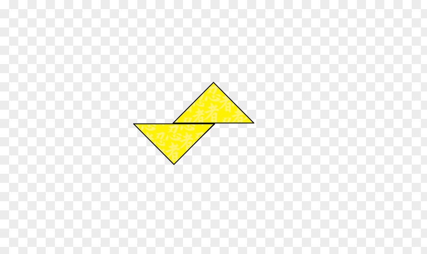 Cartoon Origami Line Triangle Point Font PNG