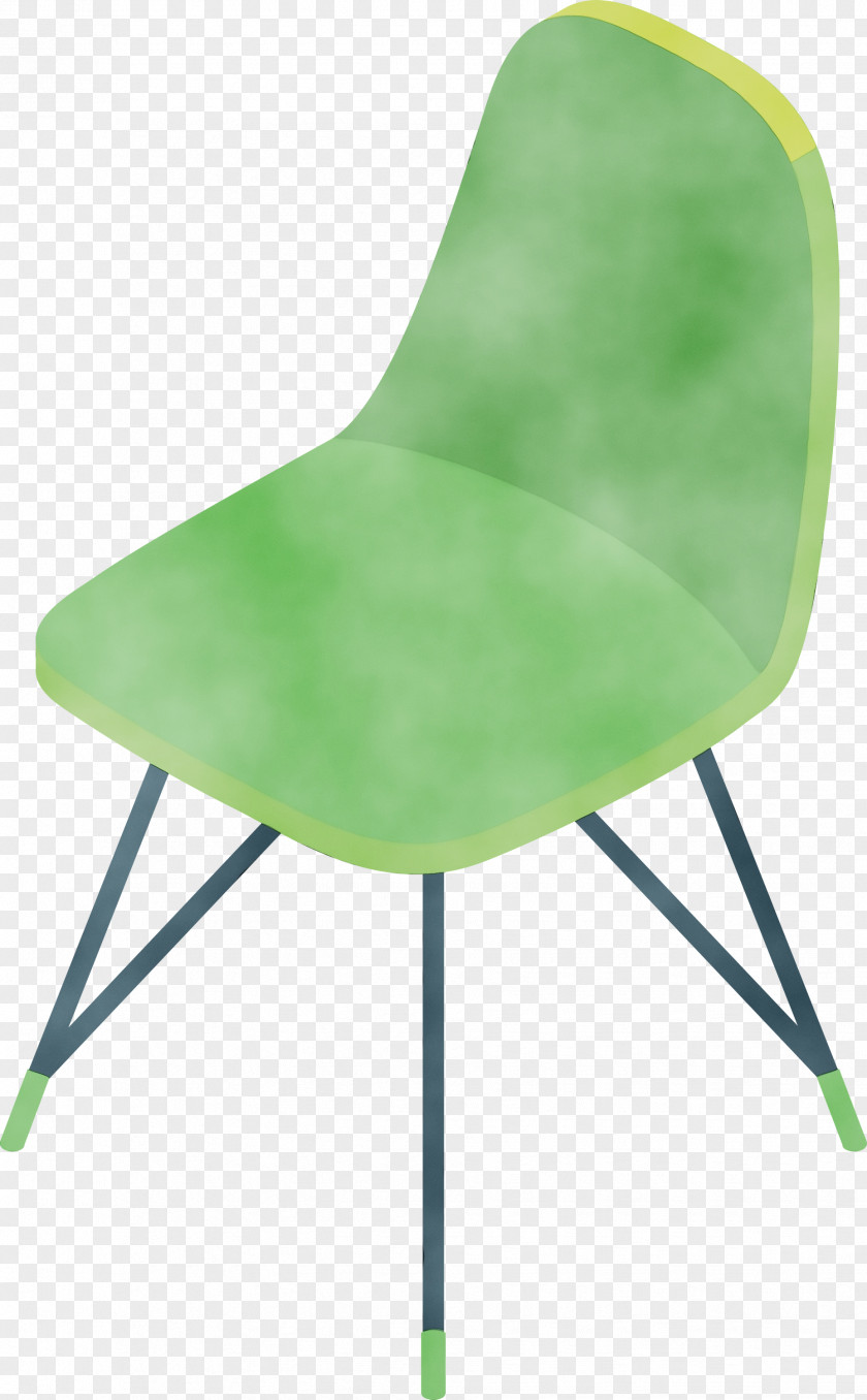 Chair Plastic Green PNG