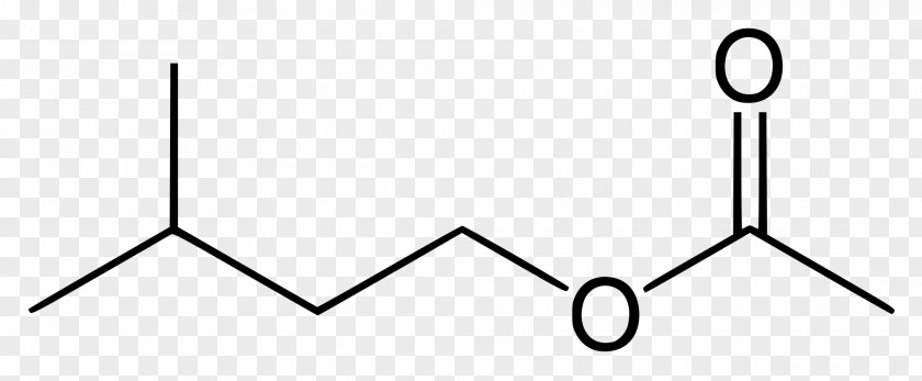 Isoamyl Acetate Sec-Amyl Skeletal Formula PNG
