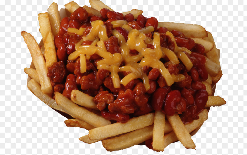 Meat French Fries Chili Con Carne Cheese Hamburger Dog PNG