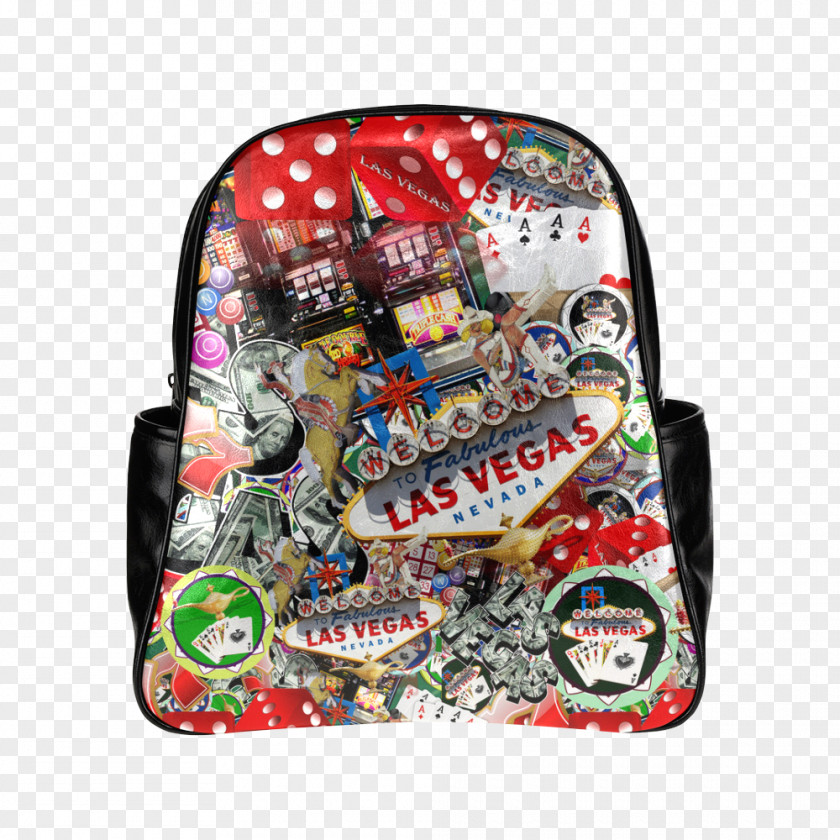 Multifunction Backpacks Tote Bag Las Vegas Canvas Print Christmas Ornament PNG