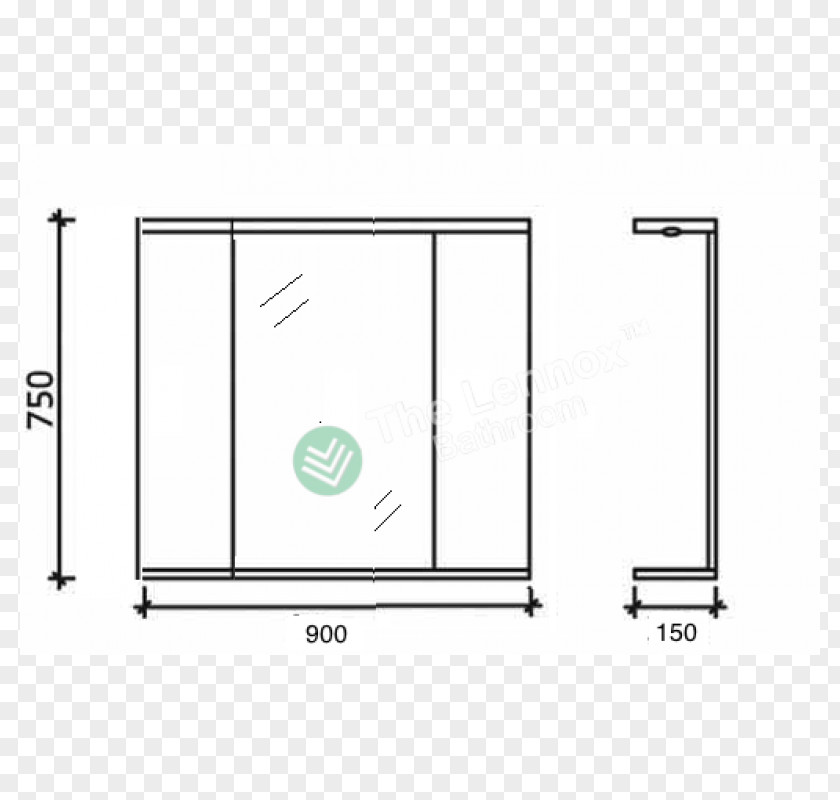 Vanity Mirror Window Line Furniture Angle PNG