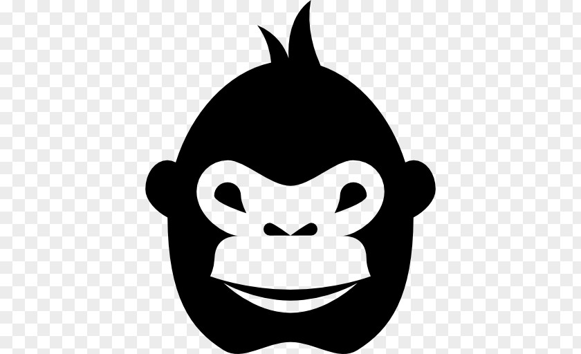 Black Gorilla Ape Monkey Clip Art PNG