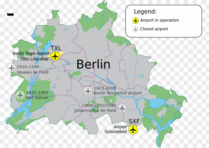 Germany Map Berlin Tegel Airport Schönefeld Brandenburg Lake PNG