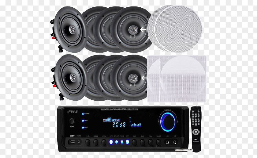Sound Car AV Receiver Home Theater Systems Pyle Audio Stereophonic PNG
