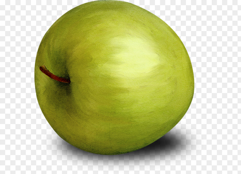Painted Green Big Apple Granny Smith Watermelon PNG
