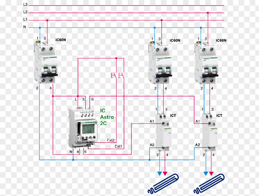 Schneider Electric Electrical Switches Astronomical Clock Engineering Diagram PNG