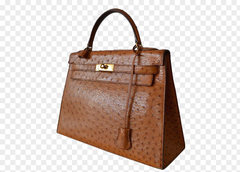 Bag Common Ostrich Tote Leather Kelly Hermès PNG