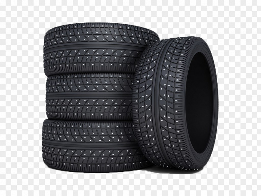 Black Piled Tires Tread Car Tire PNG