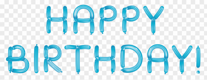 Happy Birthday With Blue Balloons Transparent Clipart Cake Clip Art PNG