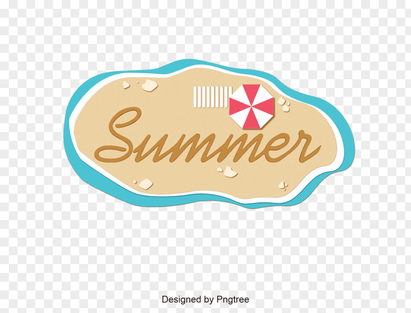 Summer Label Logo Clip Art PNG