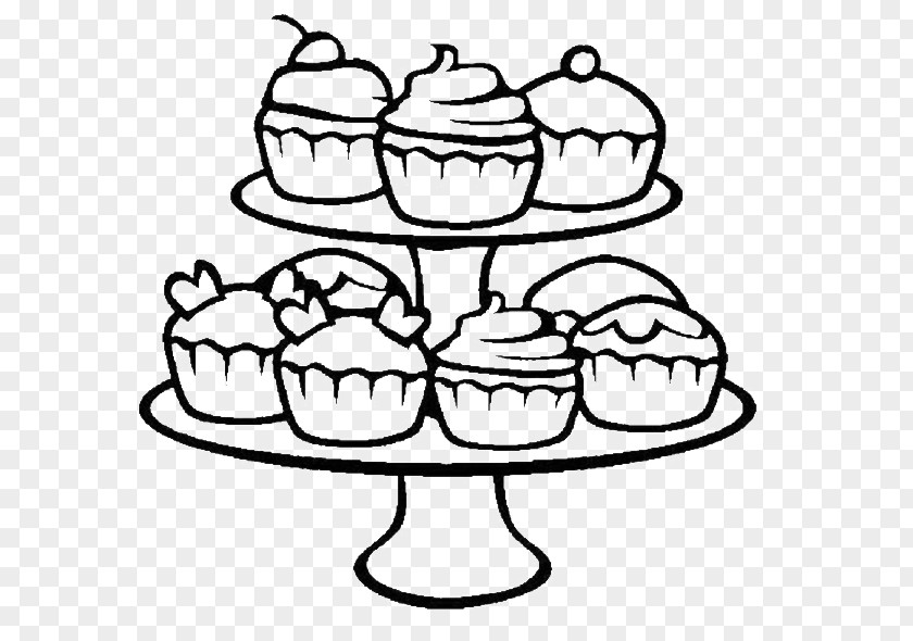 Cake Cupcake Birthday Bakery Coloring Book PNG