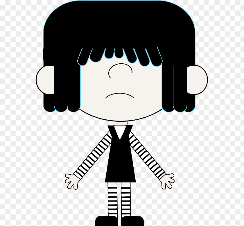 Gesture Style Cartoon Black Hair PNG