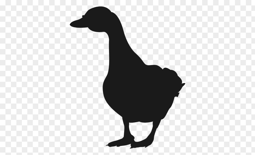 Goose Duck Meat Silhouette Drawing PNG