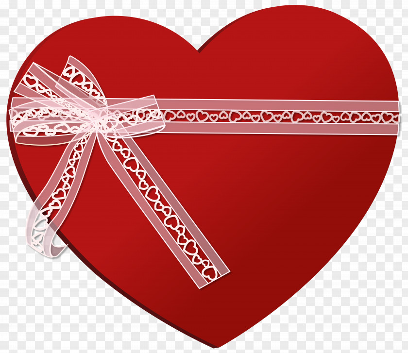 Heart With Ribbon Clip Art Image PNG