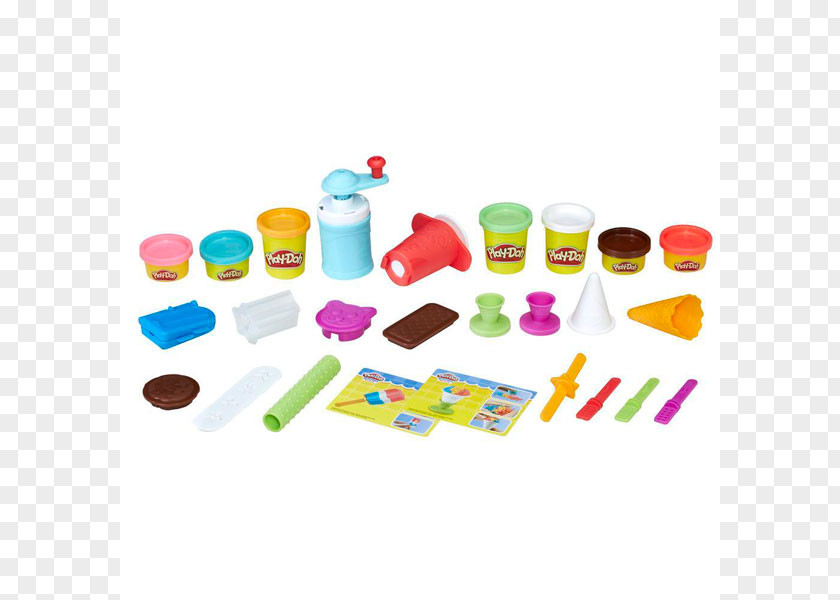 Ice Cream Play-Doh Cones Kitchen Creations Frozen Treats Toy PNG