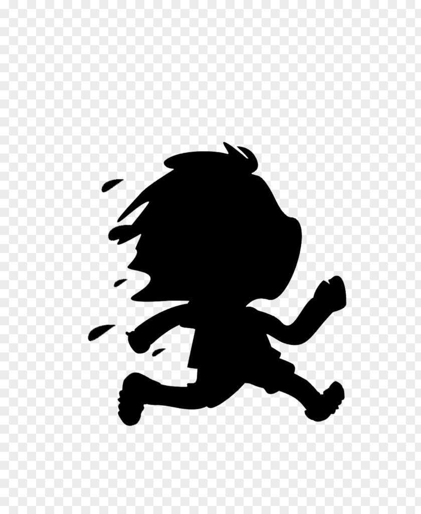 M Logo Silhouette Character Clip Art Black & White PNG