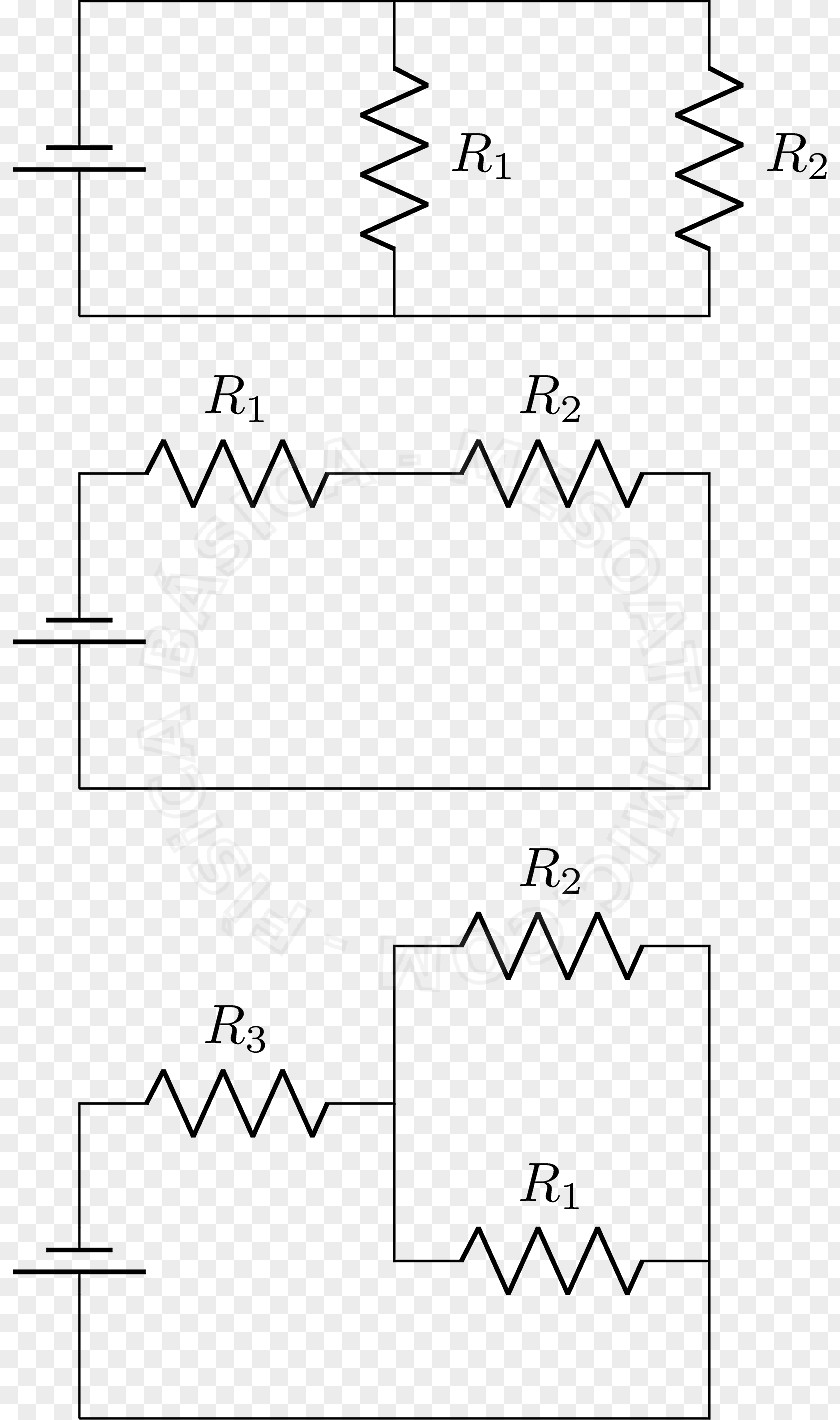 Resistor Series And Parallel Circuits Electrical Network Voluntary Association Circuit En Parallèle PNG