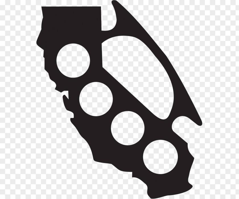 Brass Knuckles California Decal Sticker PNG