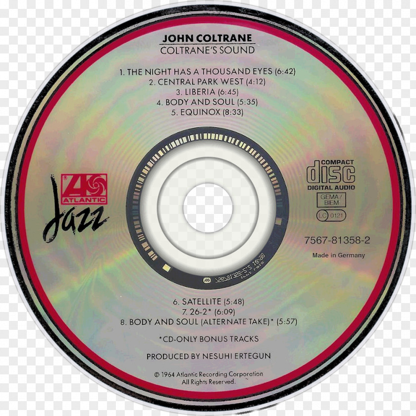 Coltrane Compact Disc Art Blakey's Jazz Messengers With Thelonious Monk Product The Disk Storage PNG